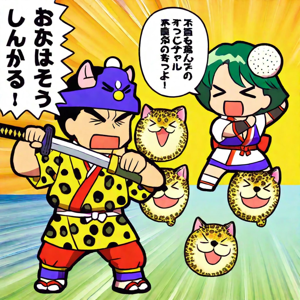 侍の緑髪ちゃん