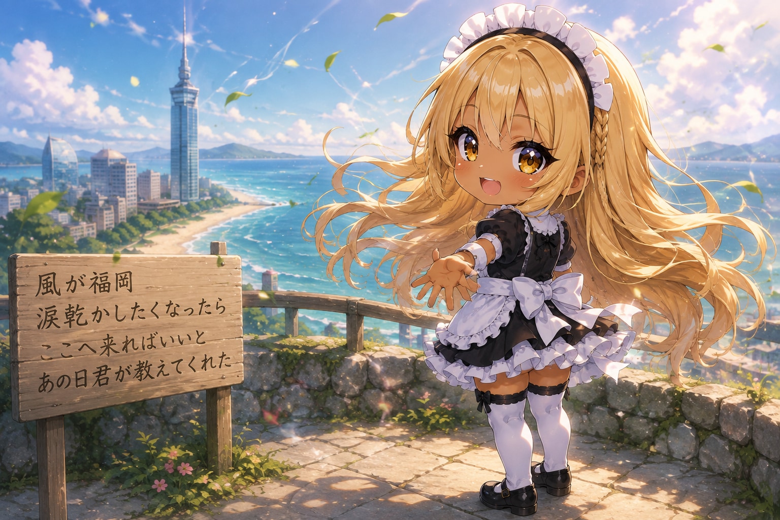 風が福岡 涙乾かしたくなったら ここへ来ればいいと あの日君が教えてくれた | の人気AIイラスト・グラビア