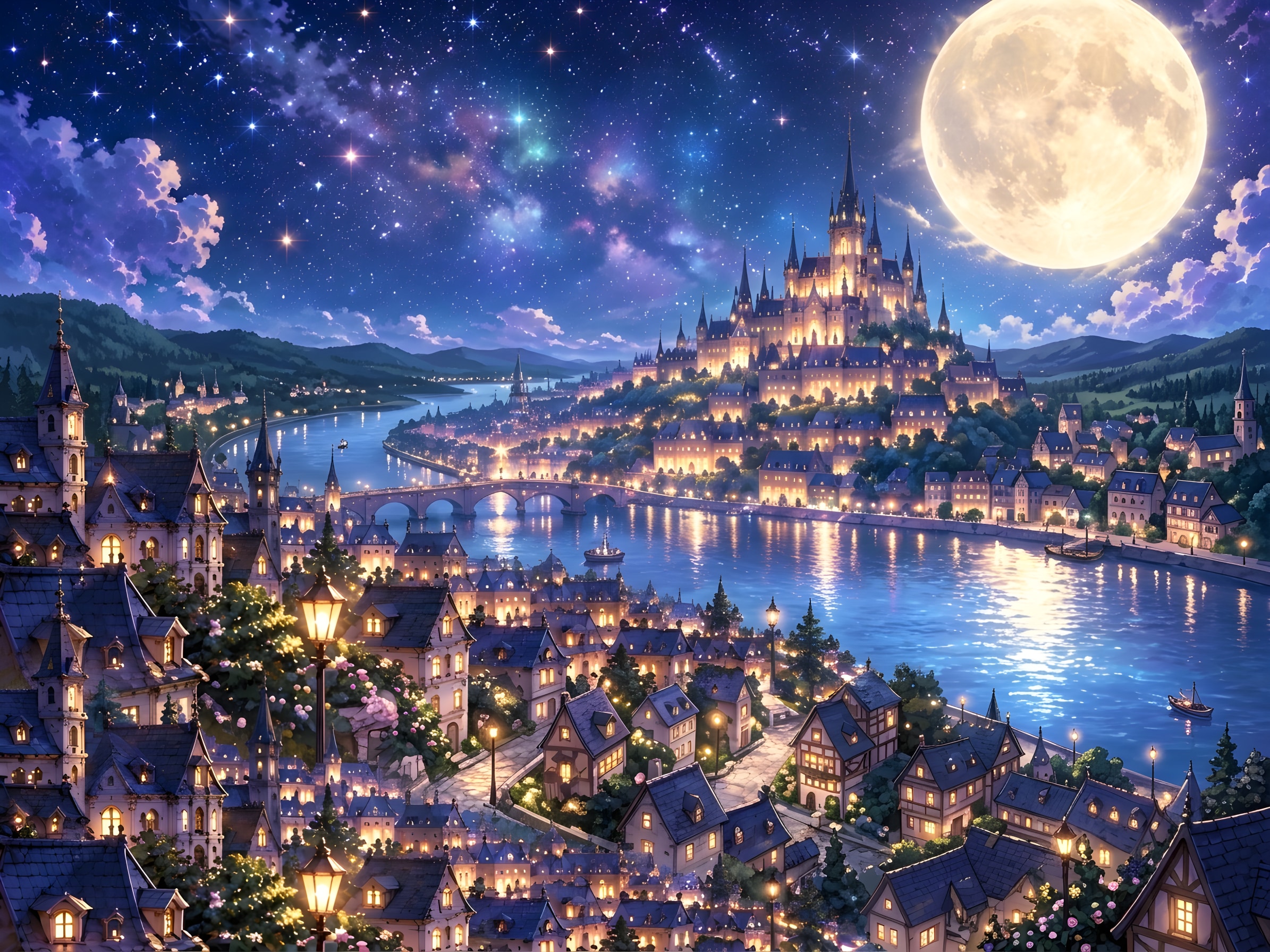 月夜の晩に | の人気AIイラスト・グラビア