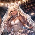 結婚式の二次会で歌う狐娘 2枚目