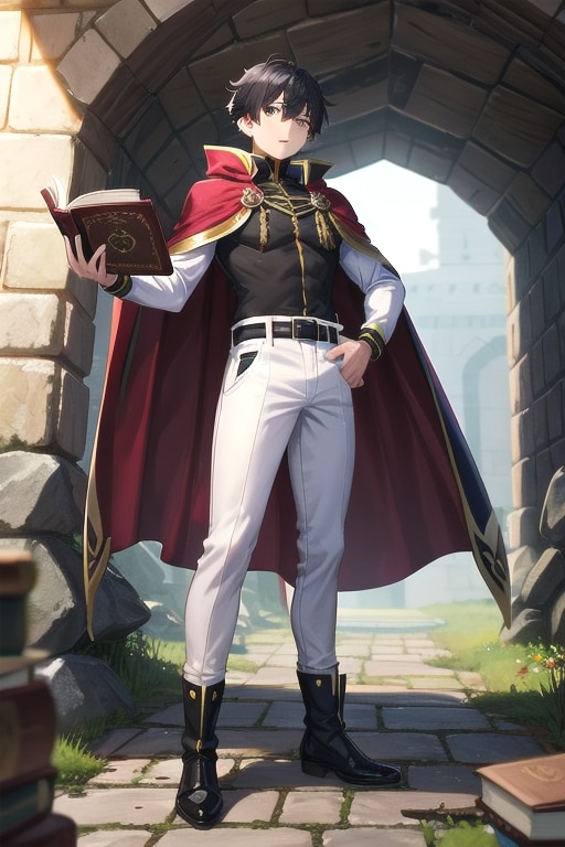 ファンタジーな洞窟地下、大きな男性学者1-3 | の人気AIイラスト・グラビア