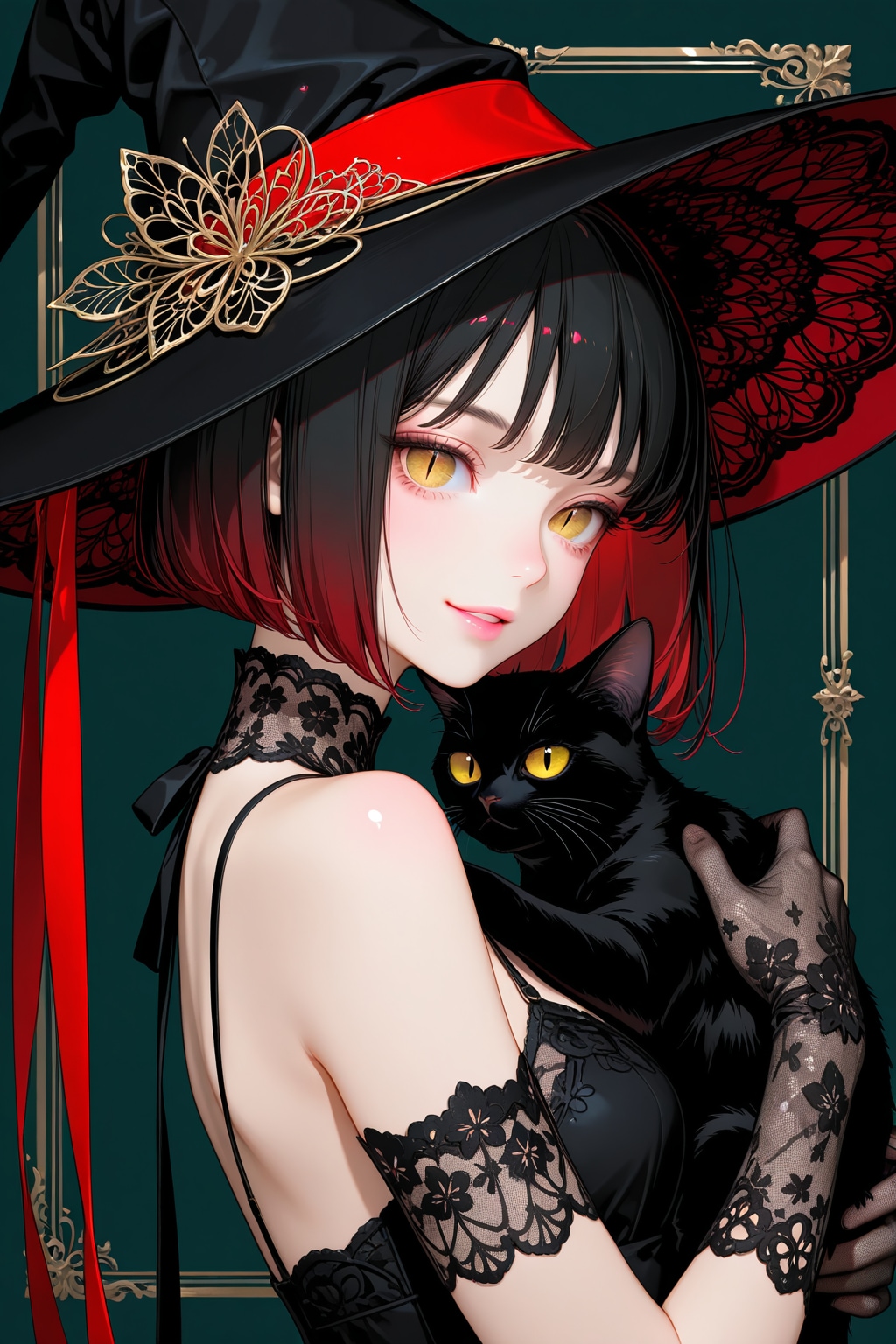 黒猫ヤミちゃん | の人気AIイラスト・グラビア