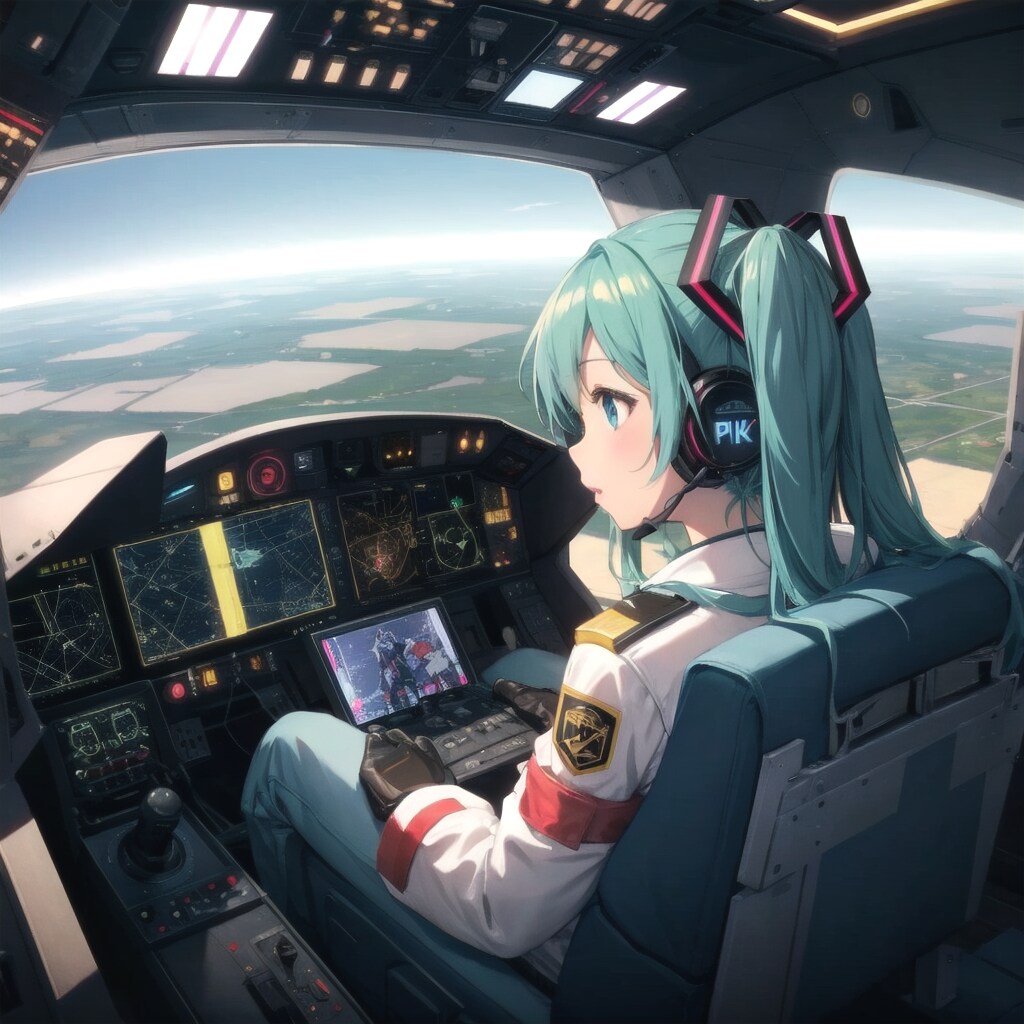 上空から🛩️ミク