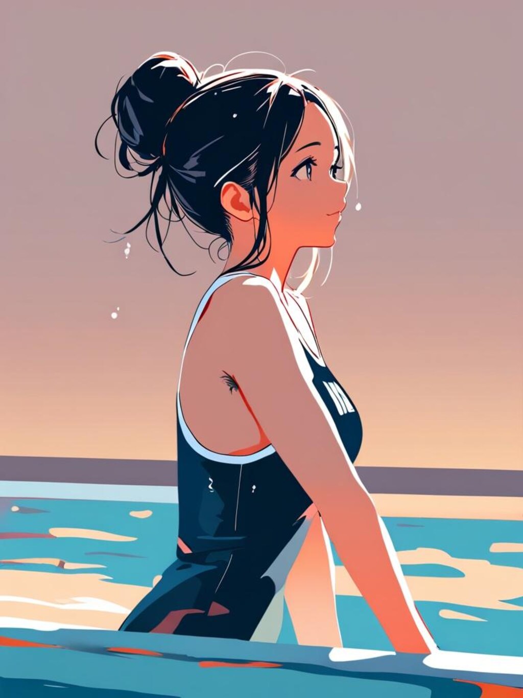 水着のおねえさん