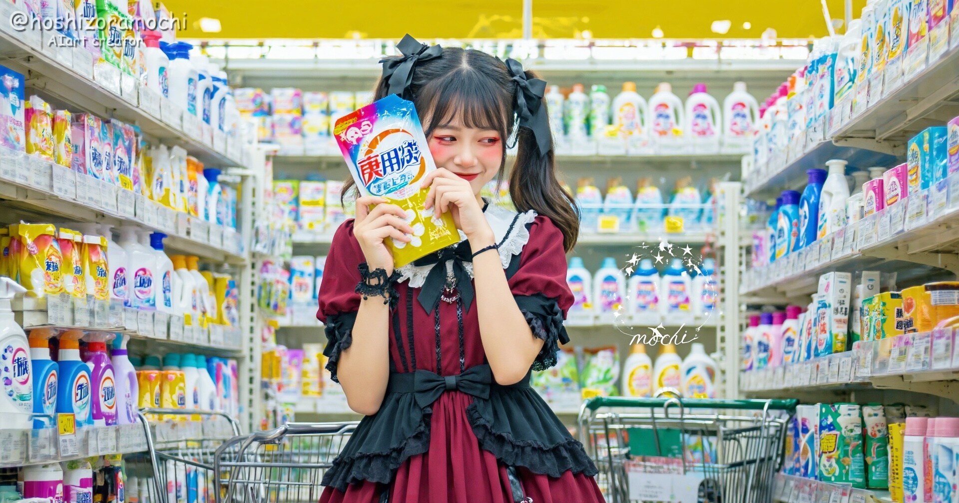 スーパーでかわいいお買い物🎀