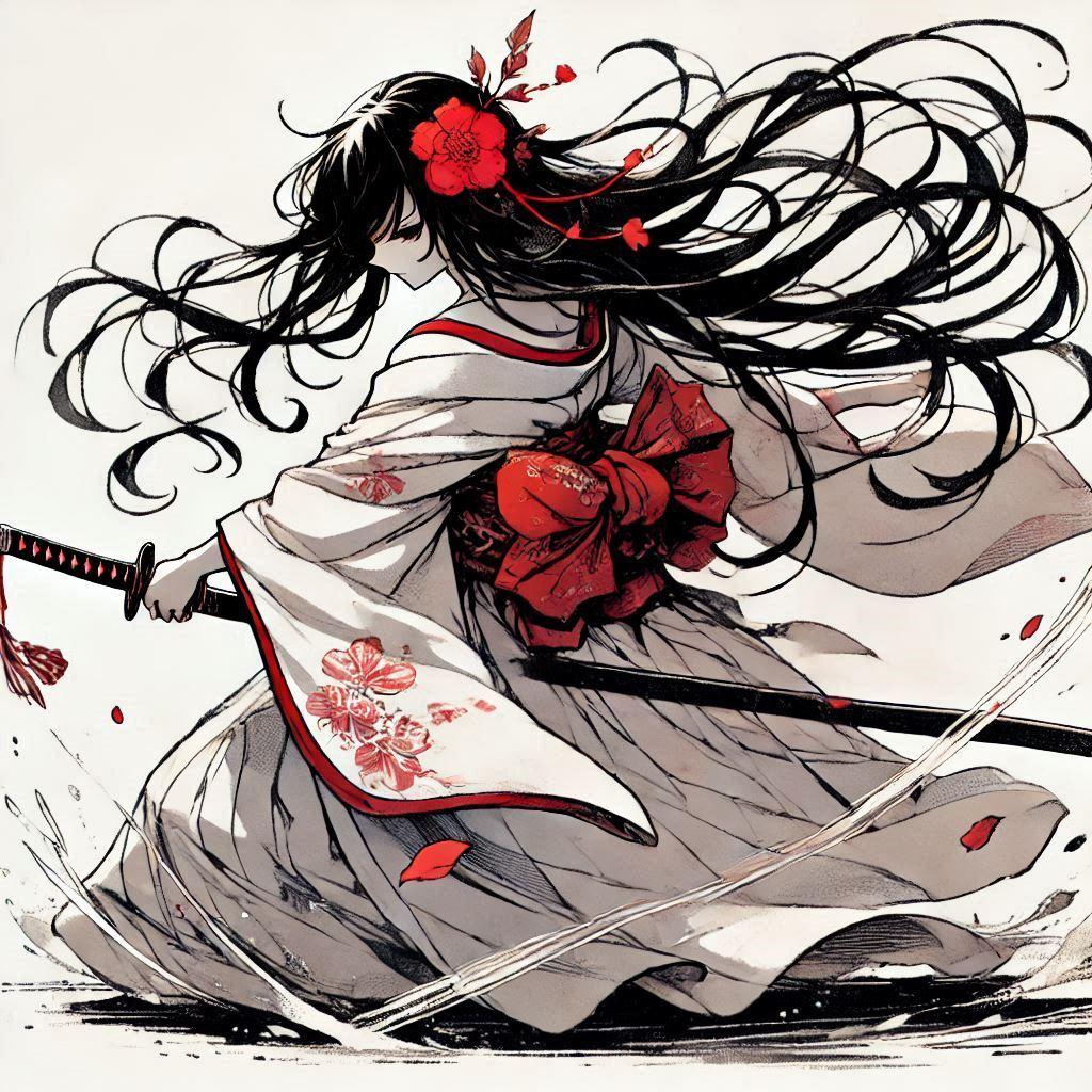 黒髪の女侍さん２９６ | の人気AIイラスト・グラビア