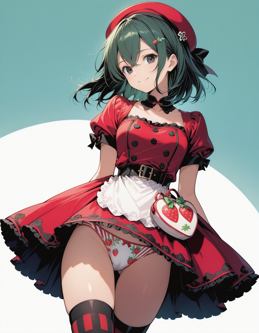 ほ～ら、苺パンツですよぉ～😉