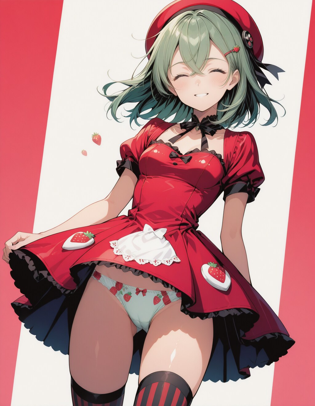 ほ～ら、苺パンツですよぉ～😉