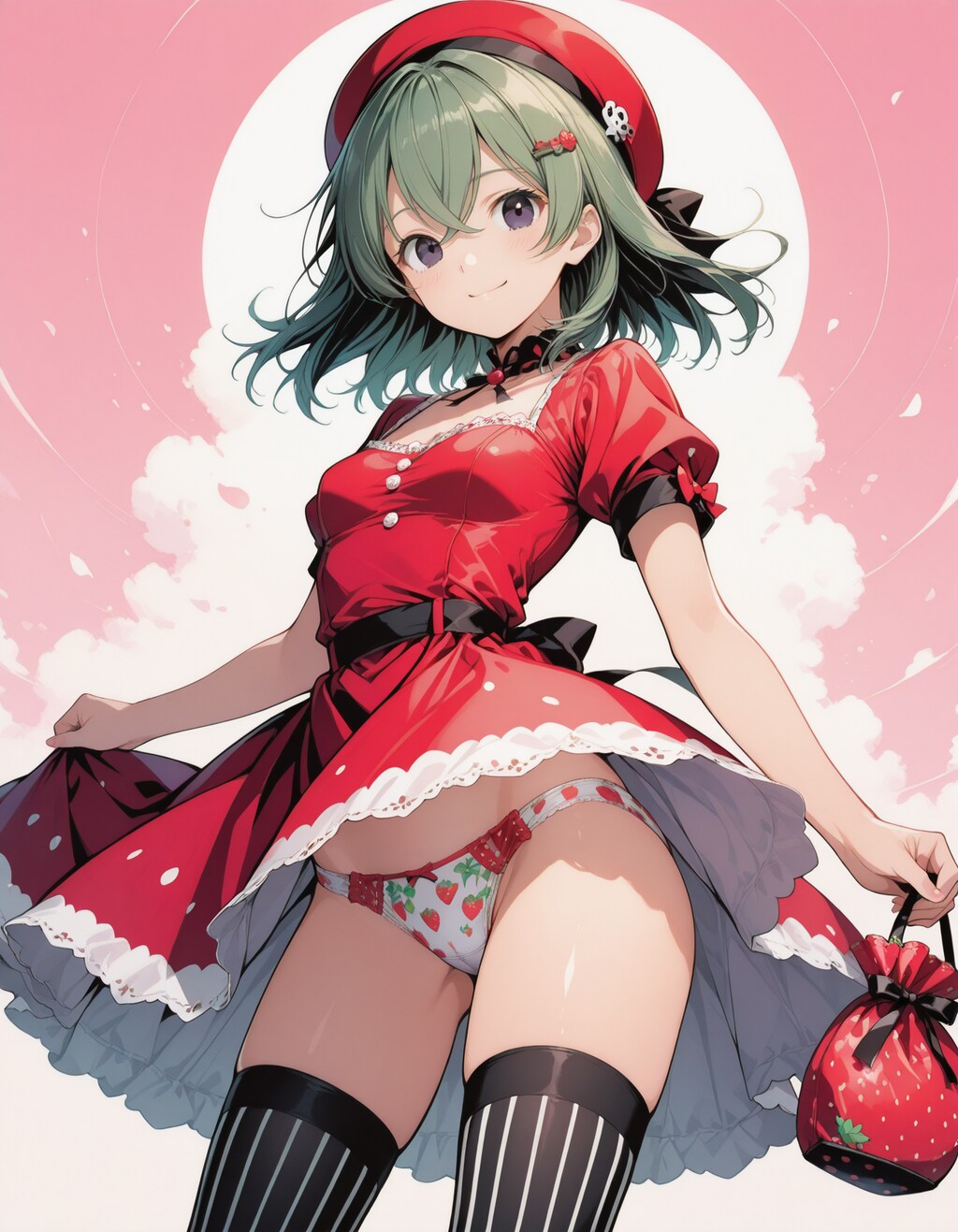 ほ～ら、苺パンツですよぉ～😉