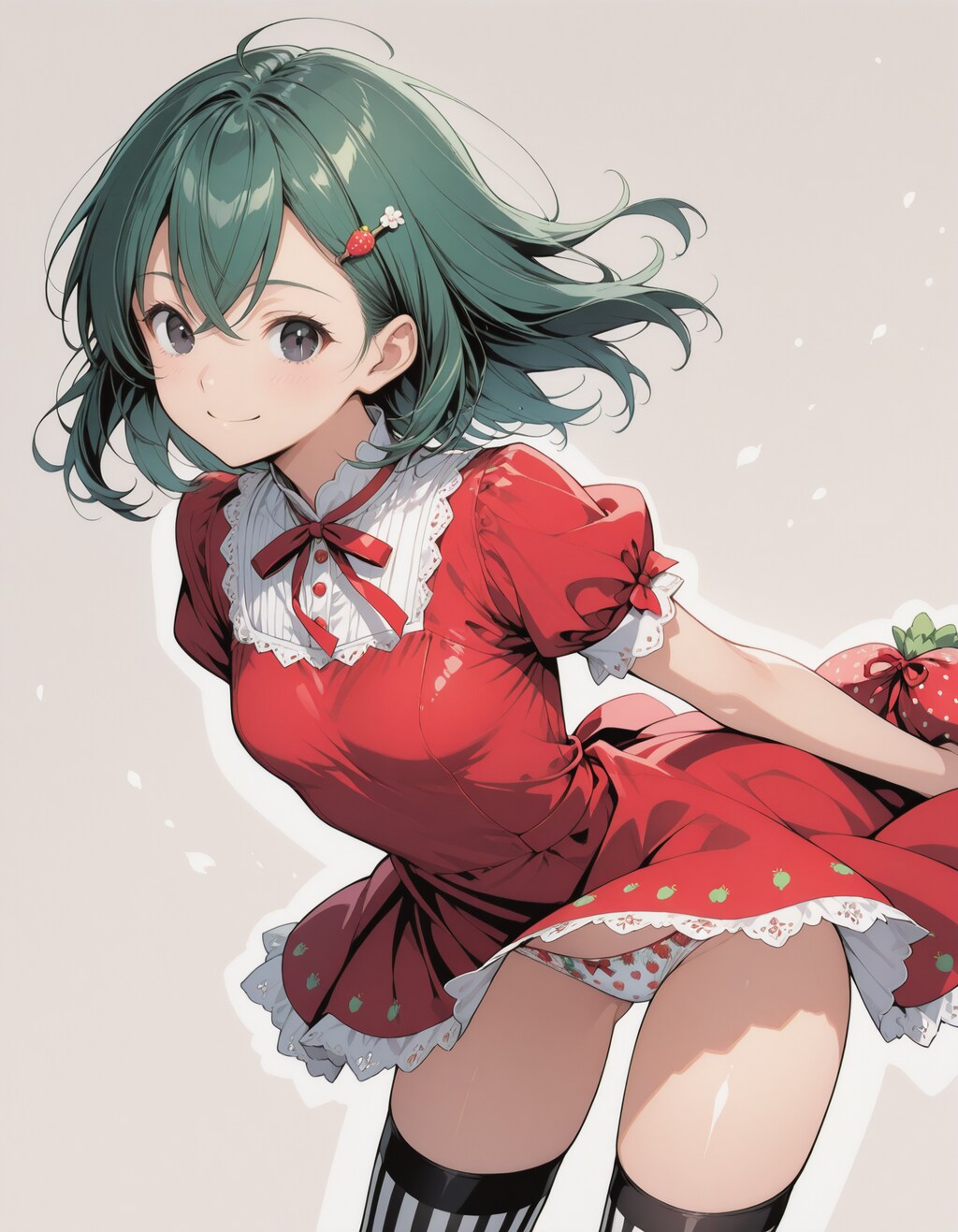 ほ～ら、苺パンツですよぉ～😉