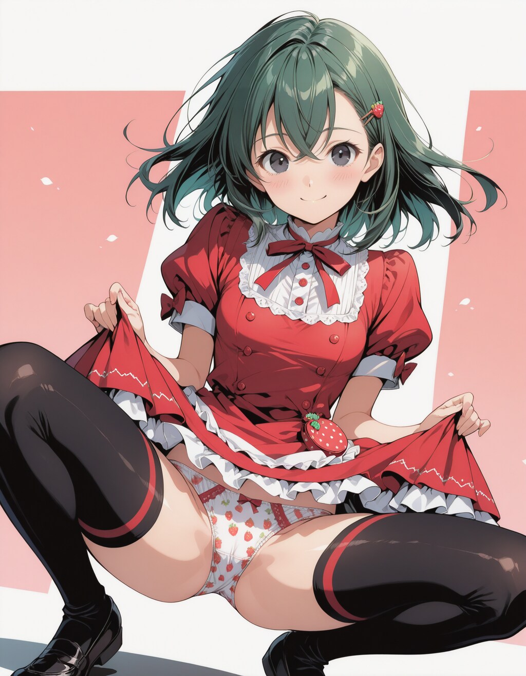 ほ～ら、苺パンツですよぉ～😉