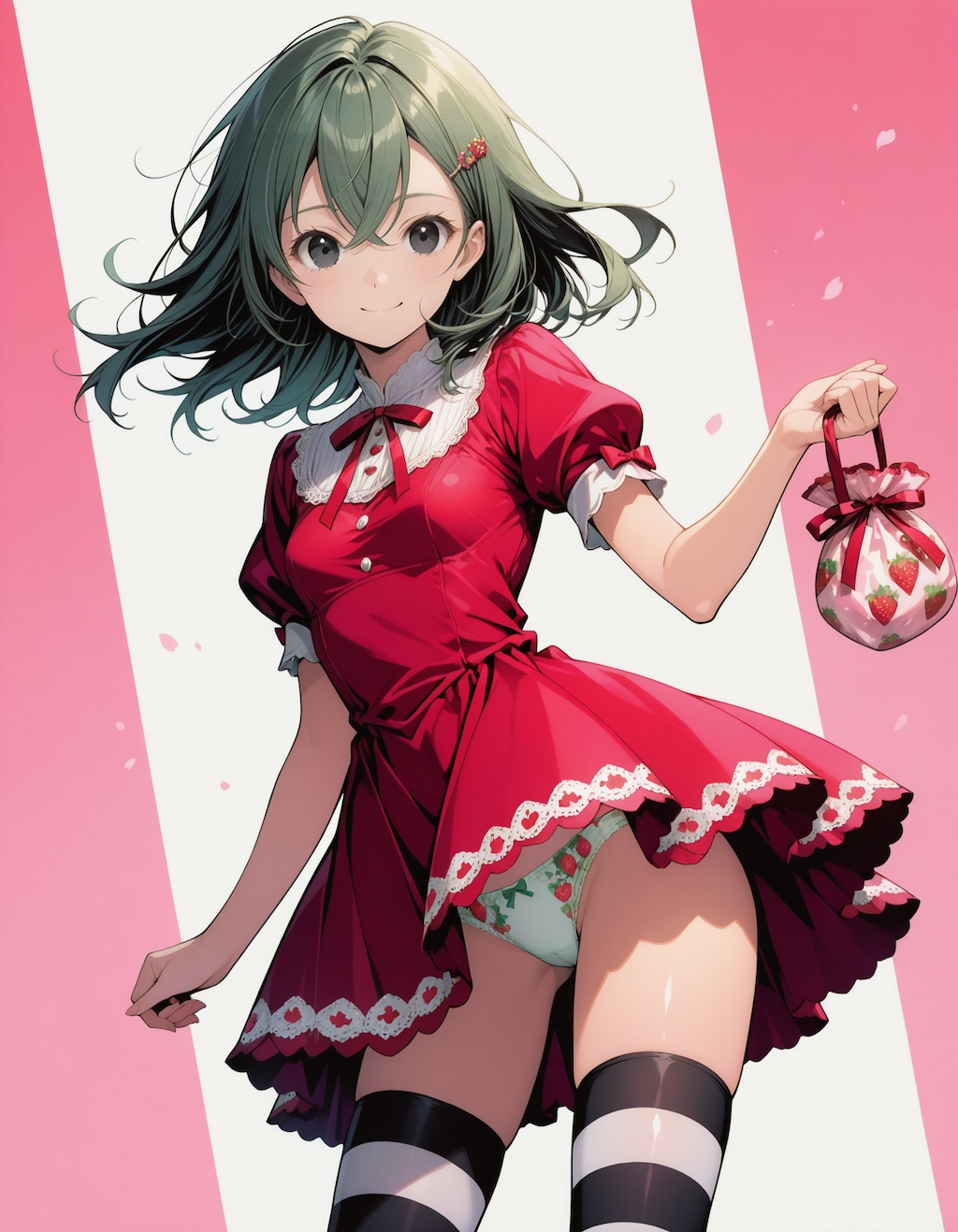 ほ～ら、苺パンツですよぉ～😉