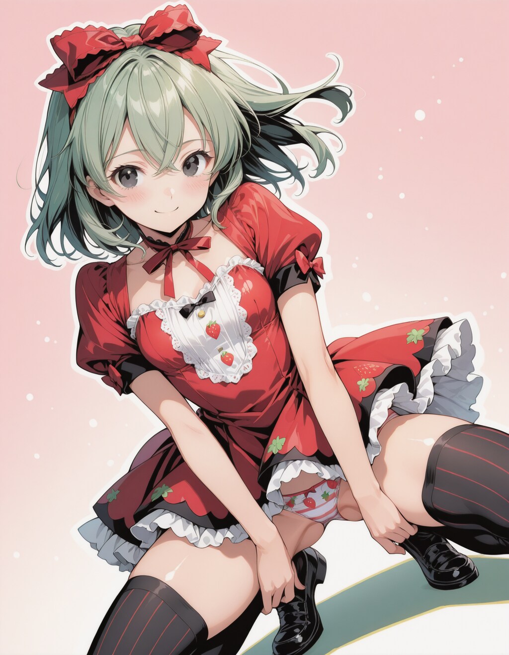 ほ～ら、苺パンツですよぉ～😉