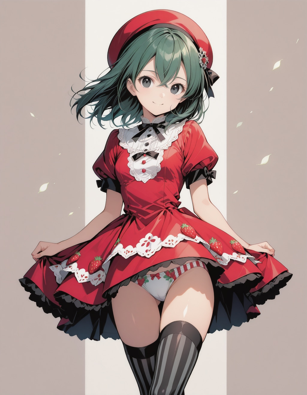 ほ～ら、苺パンツですよぉ～😉