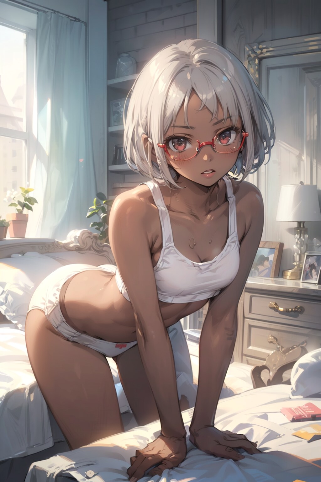 スポブラの眼鏡っ娘