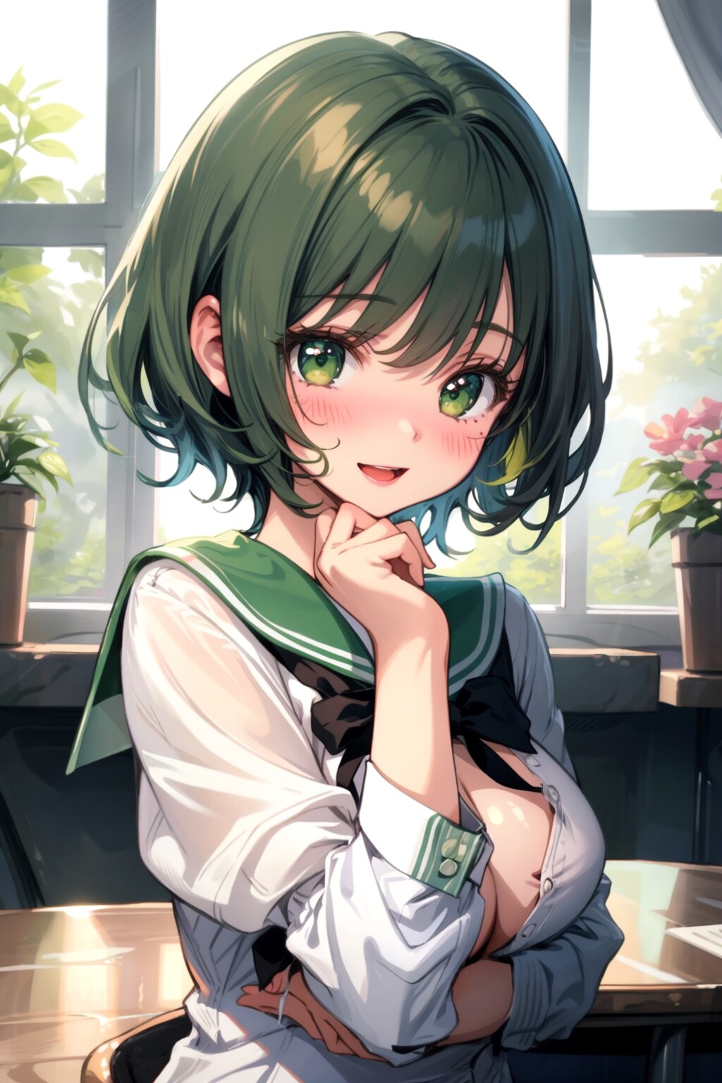 私の胸、結構大きいのでちょっと恥ずかしいです❤️