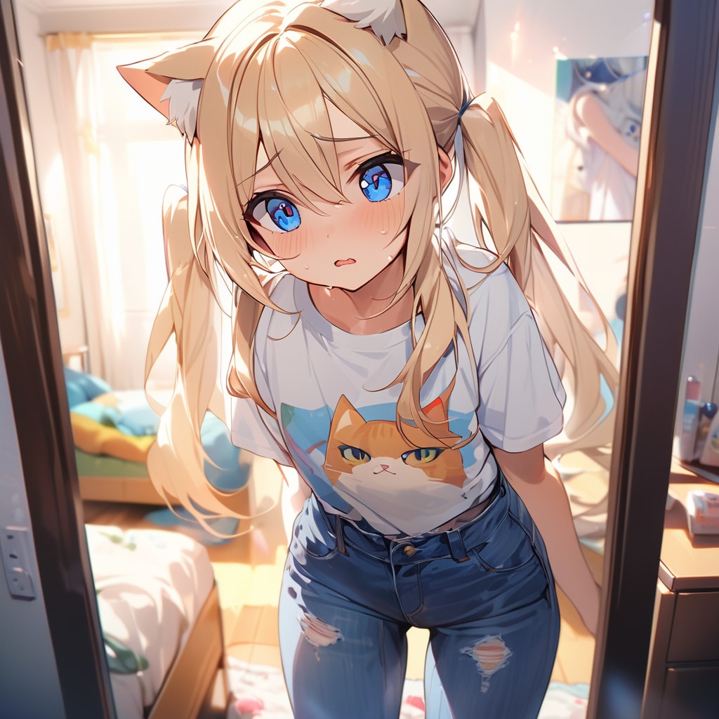 こるり「遊びに行こうとしても暑い」まや「同意」 | の人気AIイラスト・グラビア