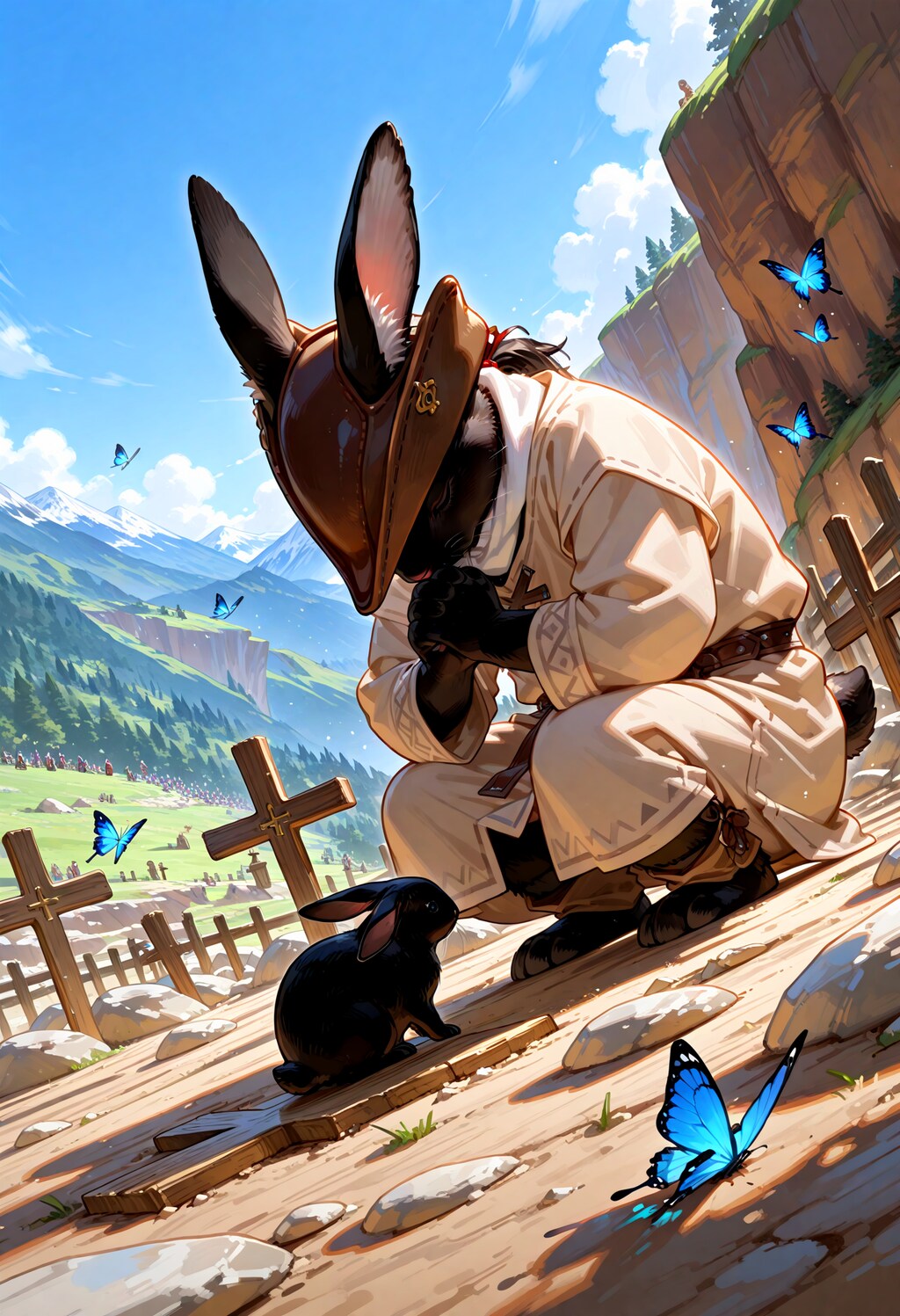 町の衛兵・クロウサギ。