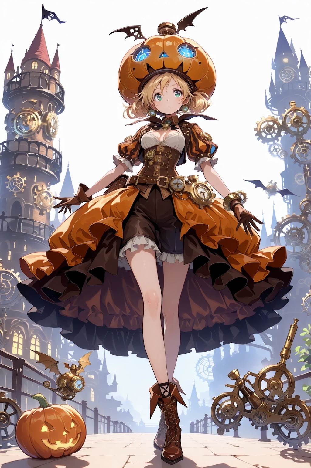 Steampunk Halloween world