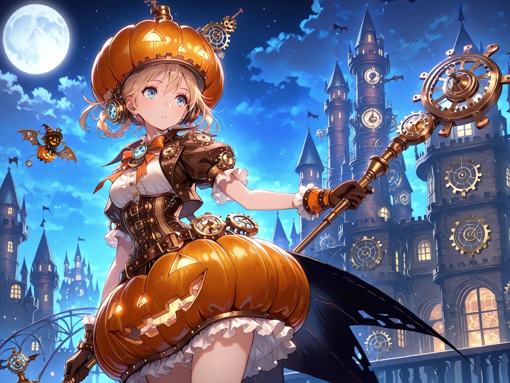 Steampunk Halloween world