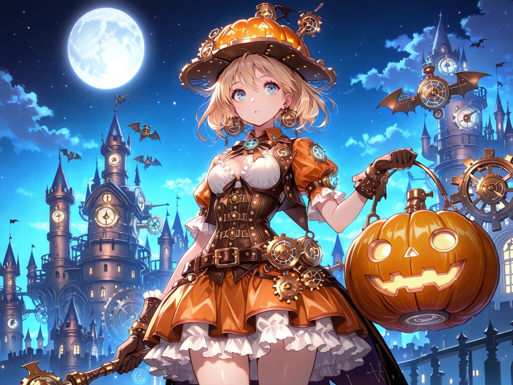 Steampunk Halloween world