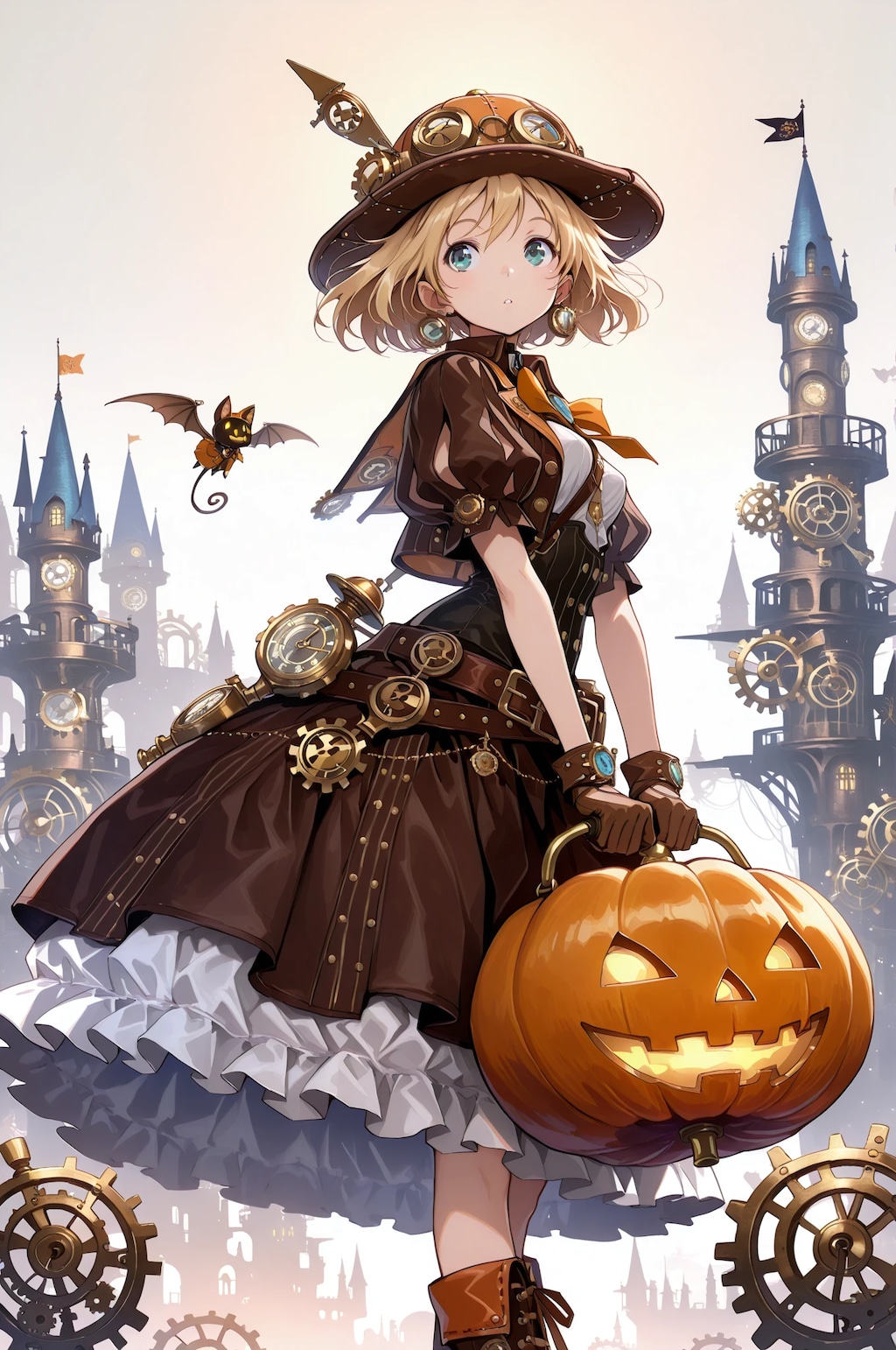 Steampunk Halloween world
