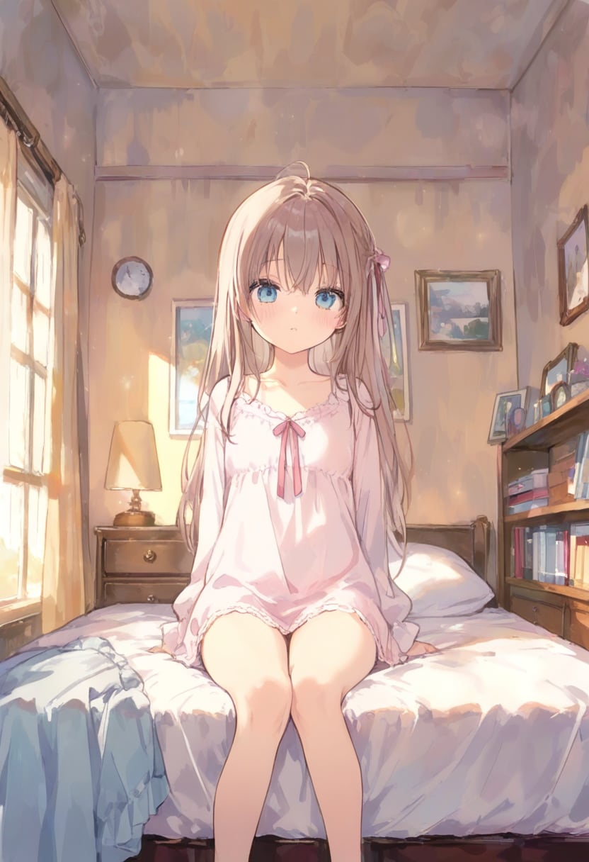 少女の部屋(水彩タッチ)(23) | の人気AIイラスト・グラビア