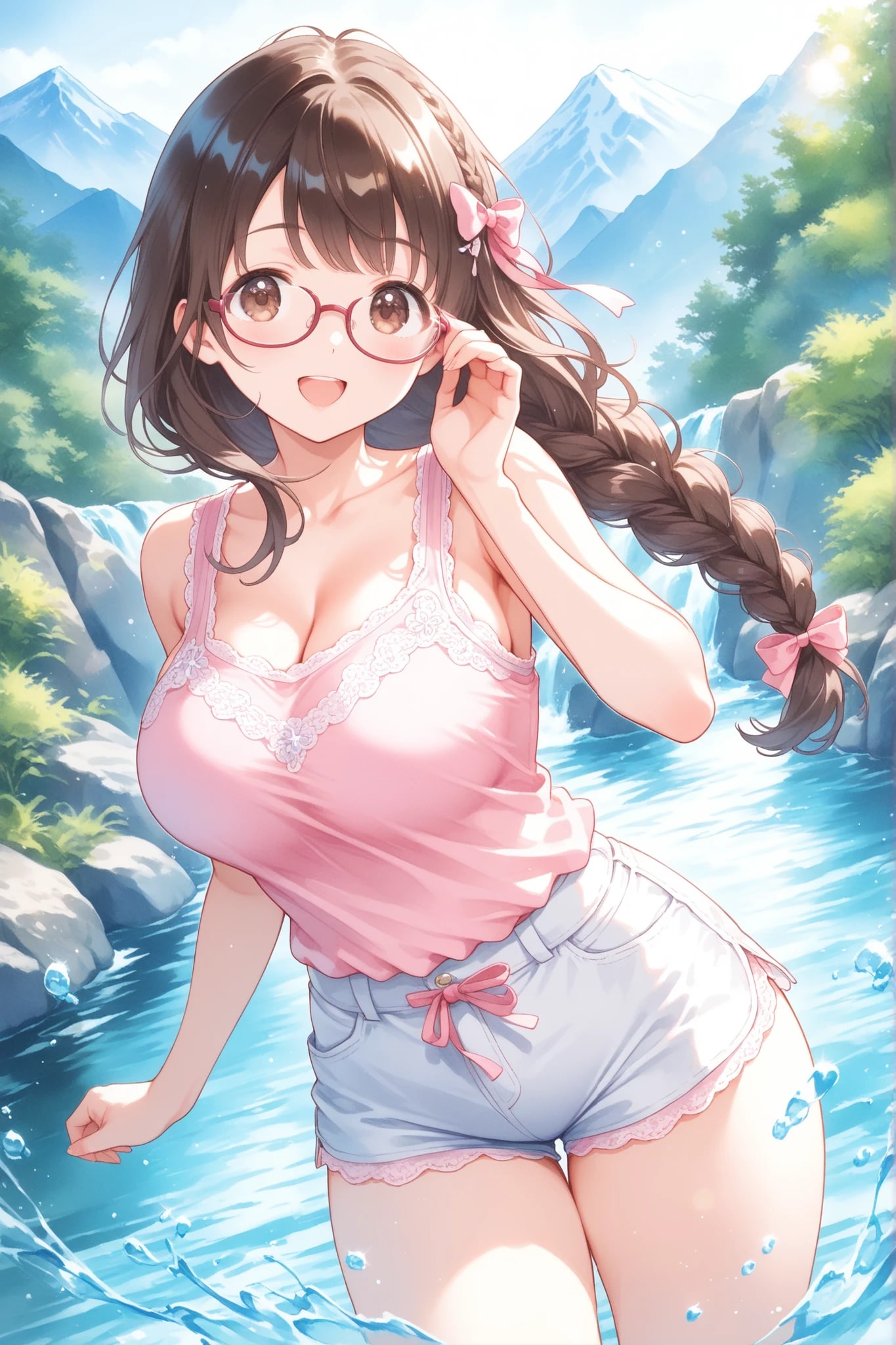 川遊び