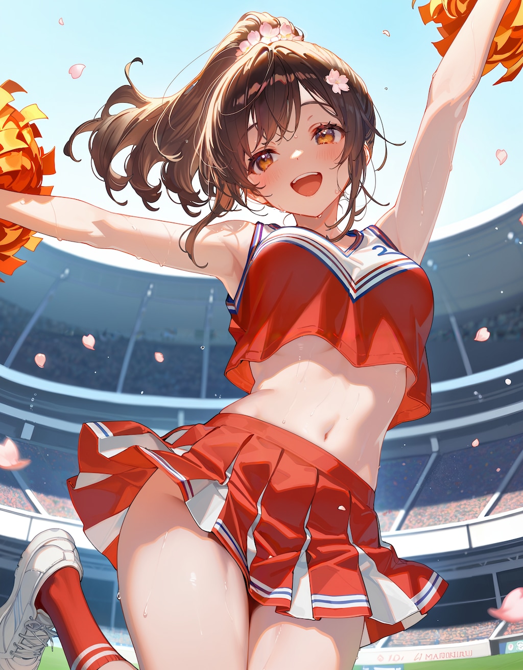 チアリーダーポニテさん