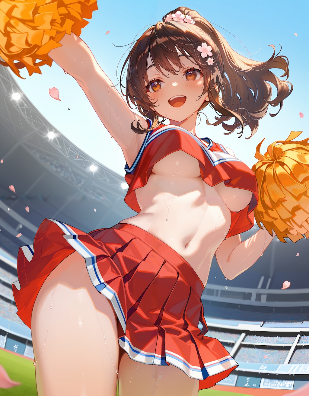 チアリーダーポニテさん