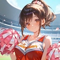 チアリーダーポニテさん 3枚目