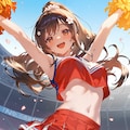 チアリーダーポニテさん 4枚目