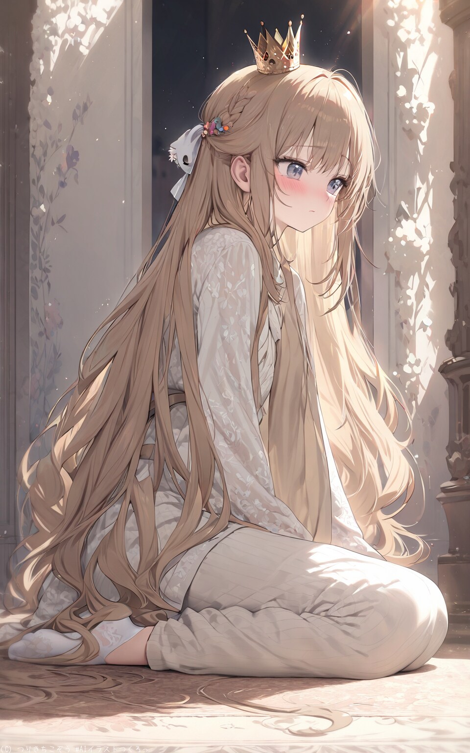 王冠と美人