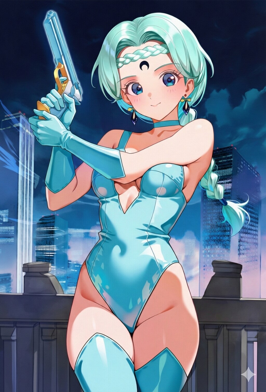 拳銃を持つベルチェ