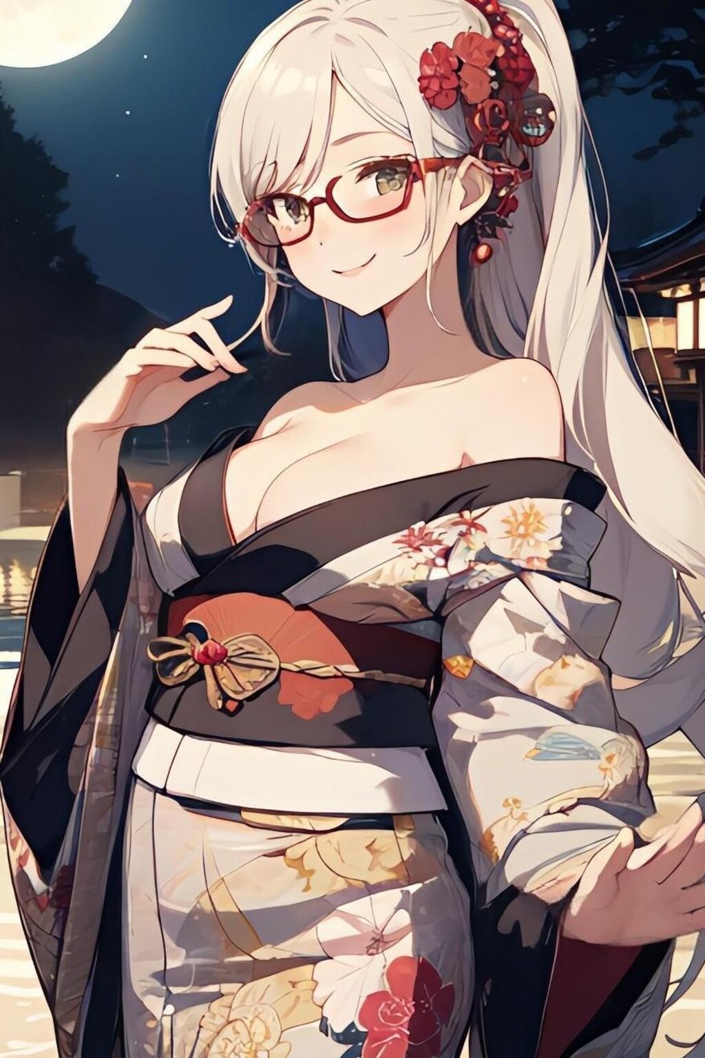 月夜の花魁👘