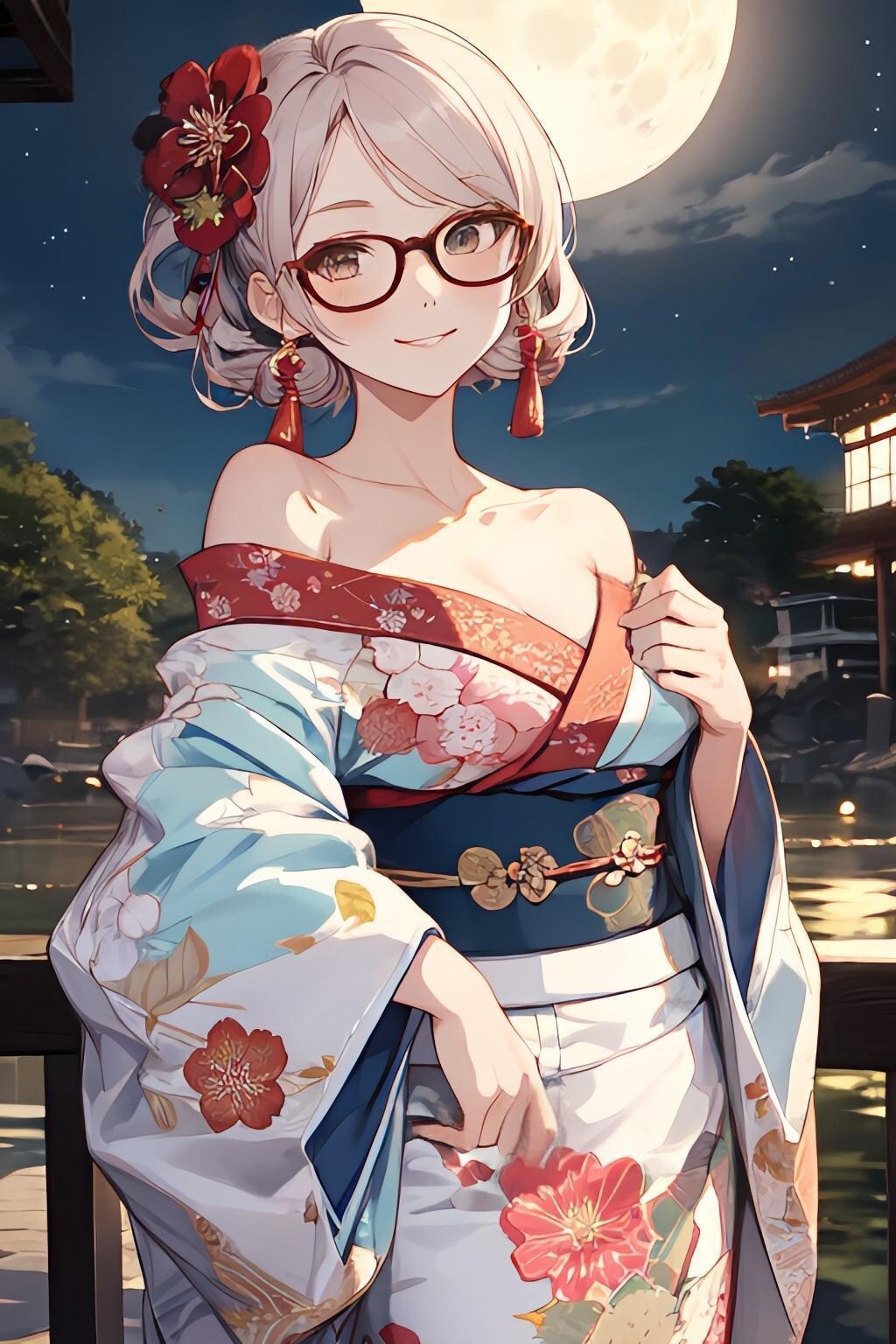 月夜の花魁👘
