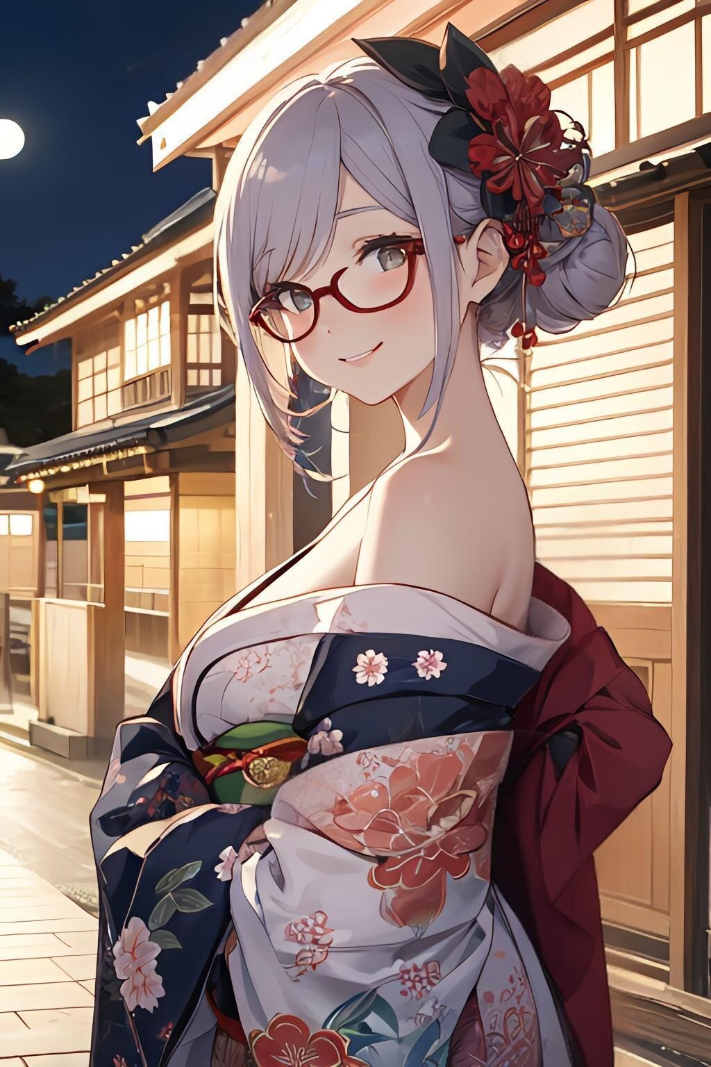 月夜の花魁👘