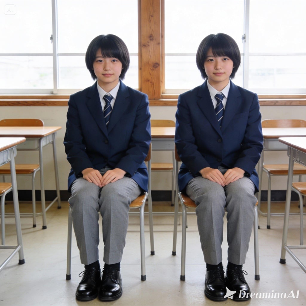 男子の制服を着てみた