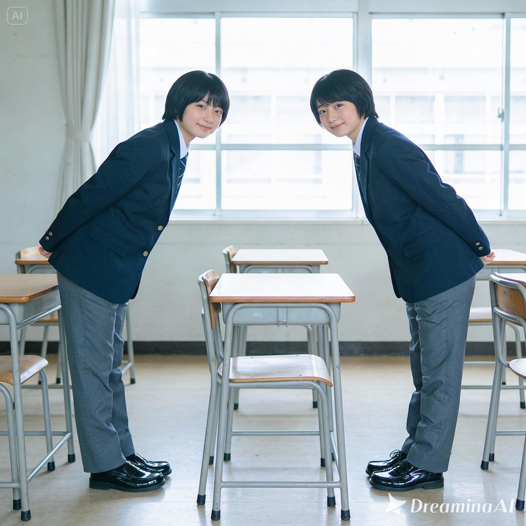 男子の制服を着てみた