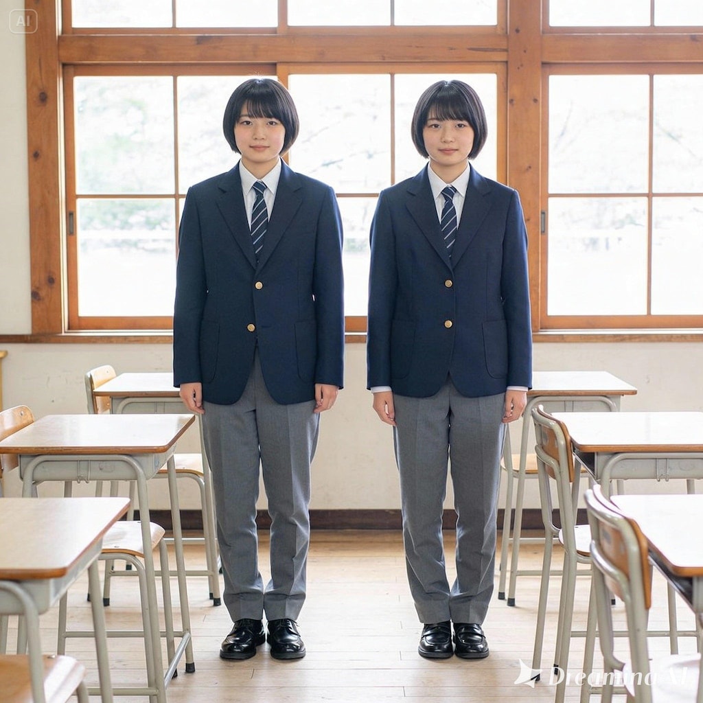 男子の制服を着てみた