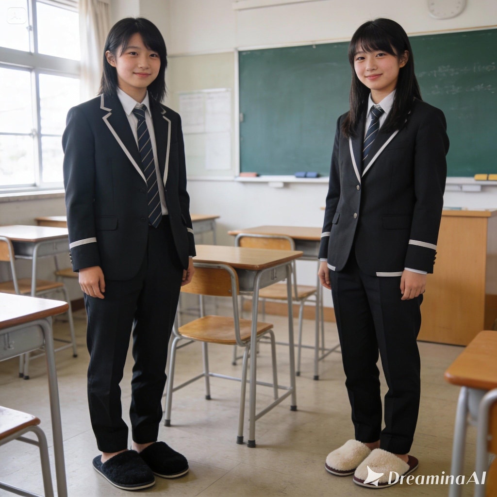 男子の制服を着てみた