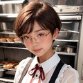 バイト中の眼鏡っ娘 2枚目