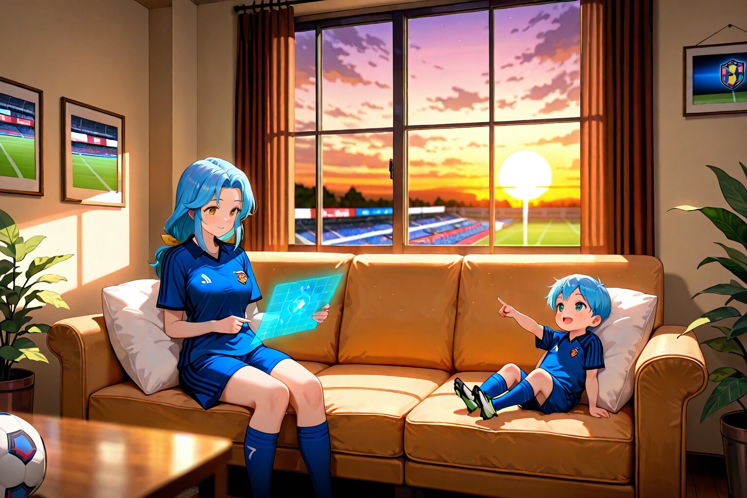 ⚽️母子で開幕待ち遠しい！🌆