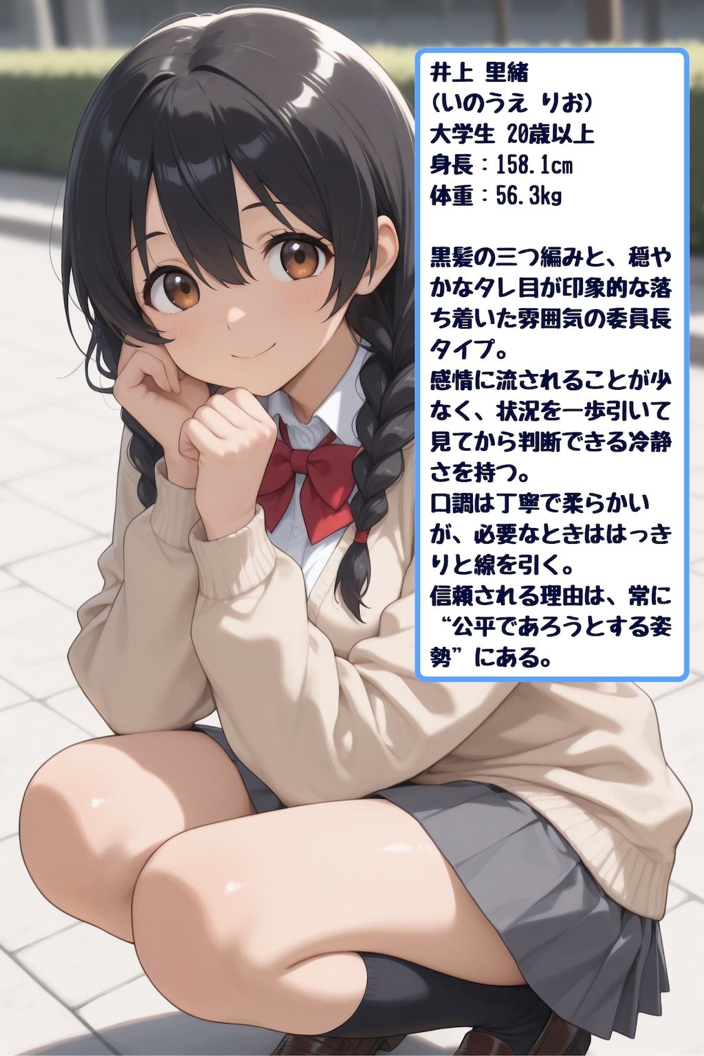 【オリジナルキャラ紹介③】井上 里緒