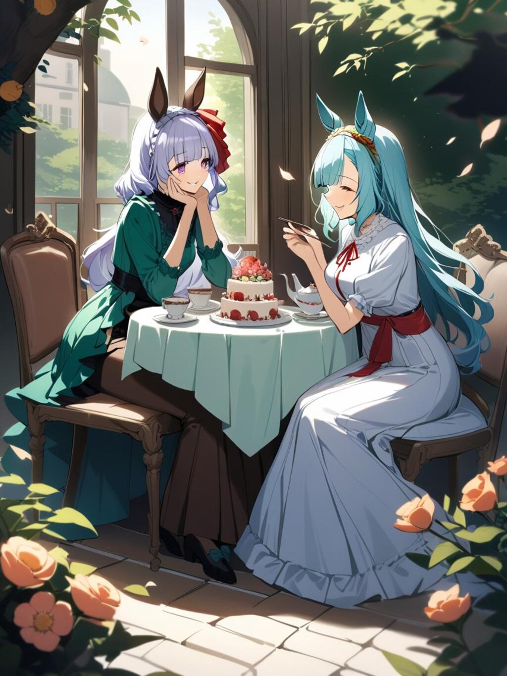 メジロのお茶会？