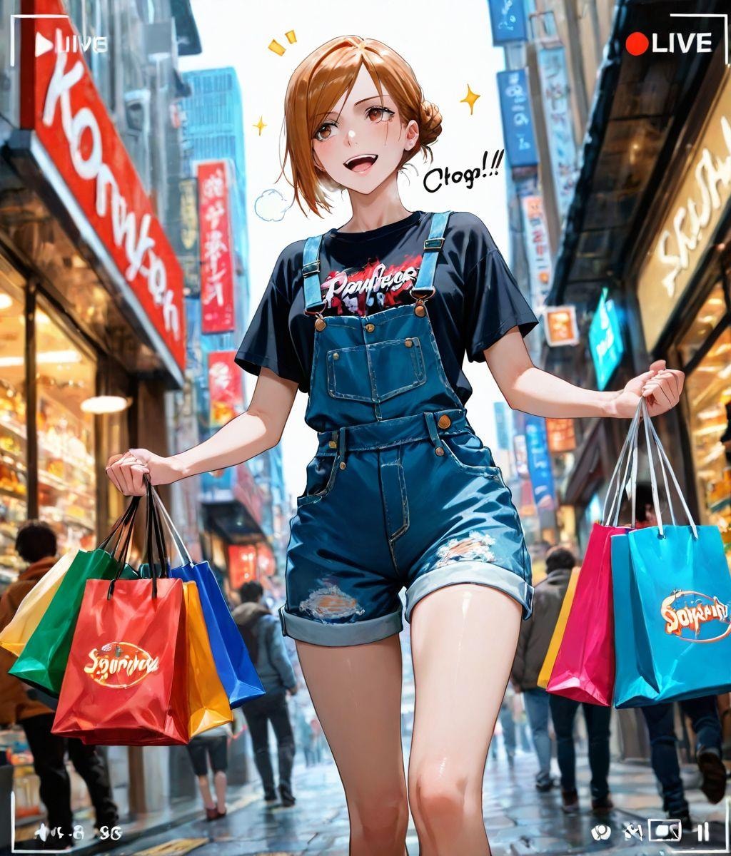 エンディングでショッピングを楽しむ釘崎野薔薇 002