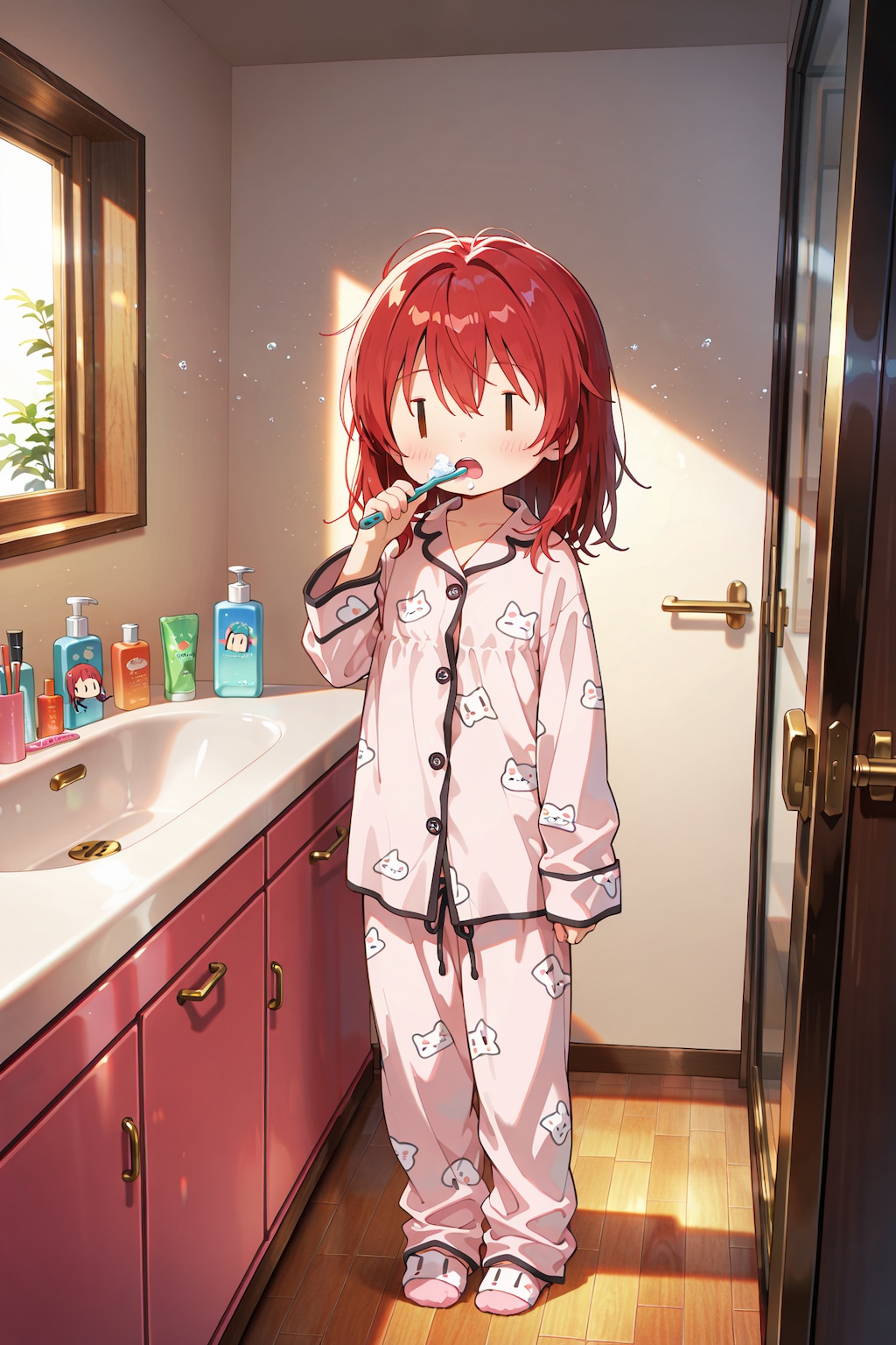 朝起きて授業するまでのジト目先生 YB07