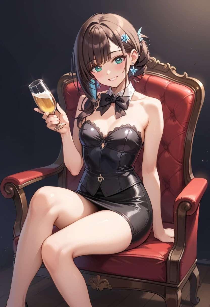 生足魅惑のバーメイド