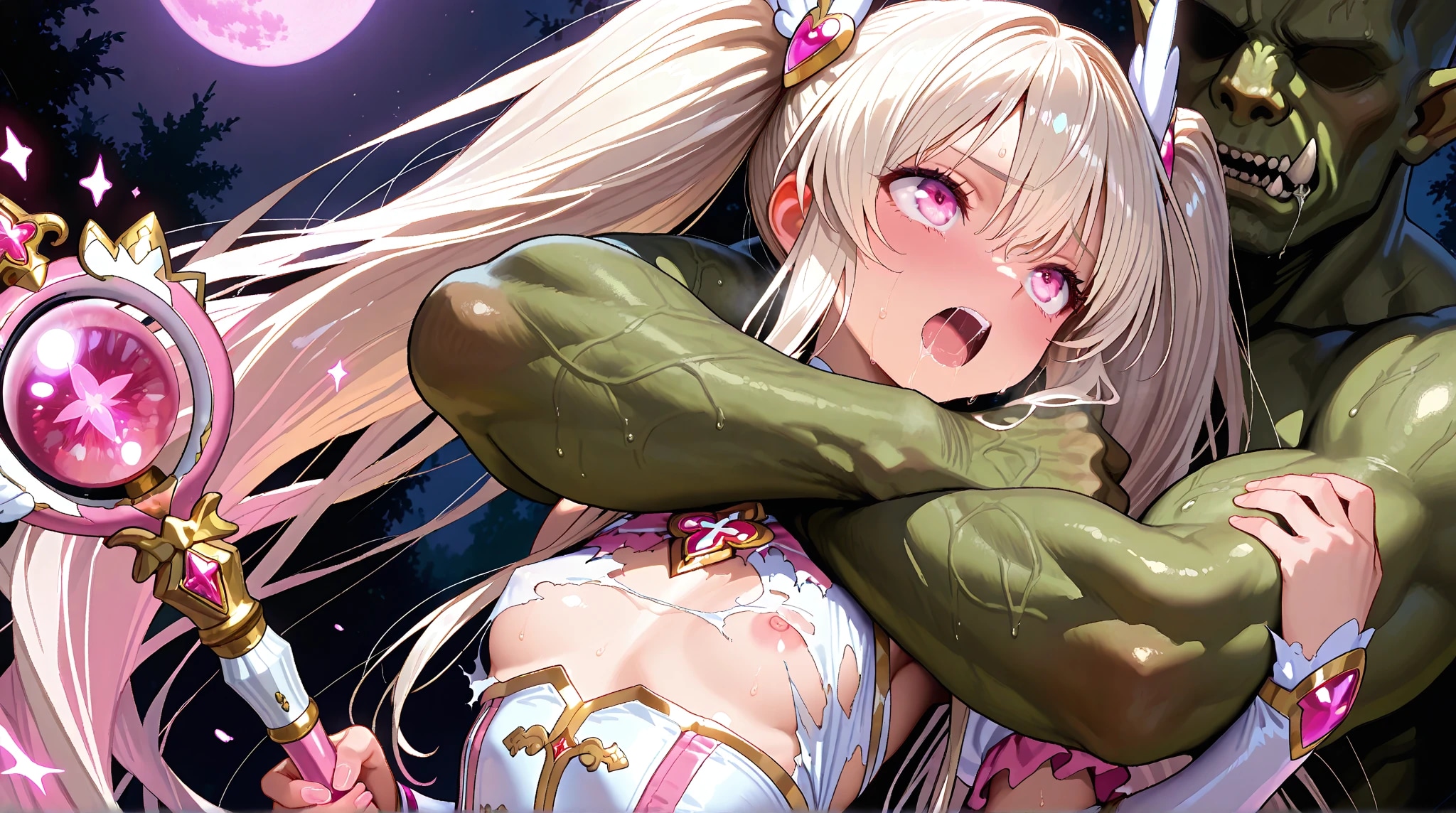 捕まっちゃた魔法少女