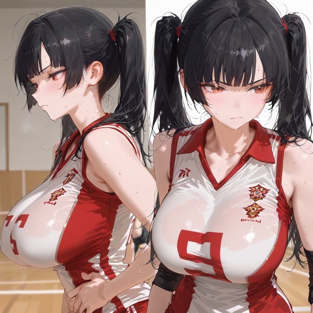 黒髪(アスリート3)